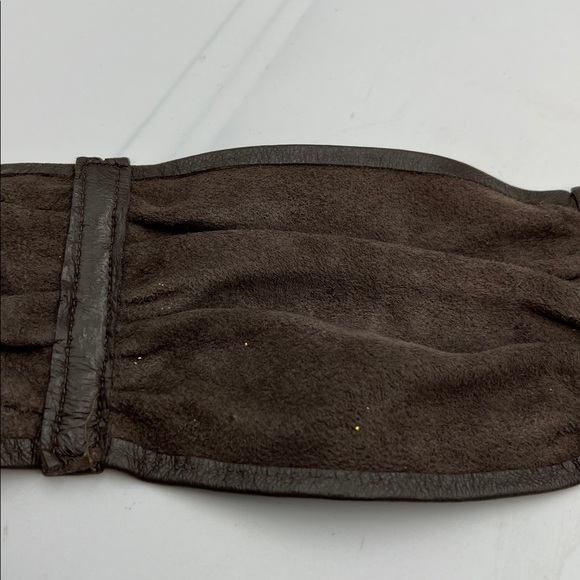 Vintage Morris Moskowitz brown leather belt size S - Picture 5 of 5